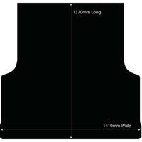 Rubber Ute Tub Mat to fit LDV T60 Dual Cab 2011 to April 2023 - Fitted with Factory Plastic Tub Liner