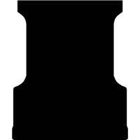 Rubber Ute Mat to fit LDV T60 Dual Cab Mega Tub 2017-Current - Fitted with Factory Plastic Tub Liner