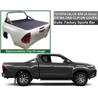 Clip On Tonneau Cover to fit Toyota Hilux (A Deck) Extra Cab Oct 2015-Current