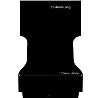 Rubber Ute Tub Mat to suit Mazda BT50 Single Cab  November 2011 to September 2020 - Suits Spray On Liner Or No Liner