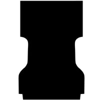 Rubber Ute Tub Mat to suit Mazda BT50 Single Cab  November 2011 to September 2020 - Suits Spray On Liner Or No Liner