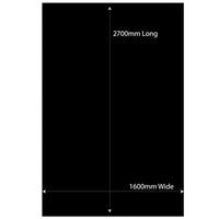 Non Slip Ribbed Rubber Ute/Van/Floor Matting - 1.6m x 2.7m