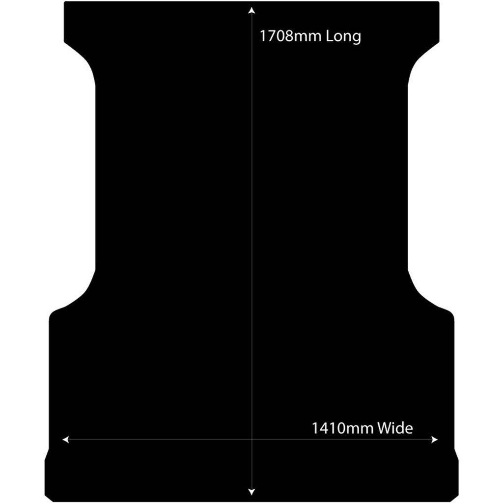 Rubber Ute Mat to fit LDV T60 Dual Cab Mega Tub 2017-Current - Fitted ...