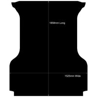 Rubber Ute Mat to fit Mitsubishi MV Triton Club Cab March 2024 to Current - Suits Spray On Liner Or No Liner