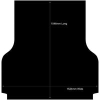 Rubber Ute Mat to fit Mitsubishi MV Triton Dual Cab March 2024 to Current - Suits Spray On Liner Or No Liner