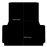 Rubber Ute Mat to fit Toyota Hilux Dual Cab 2015-Current (A-Deck and J-Deck) - Suits GR Sport Tub Liner