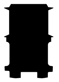 Rubber Van Mat to fit Ford Transit Van SWB - 2 Side Doors (September 2024 - Current)