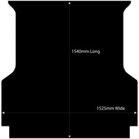 Checker Plate Rubber Ute Mat To Fit Ford Next Gen Ranger Raptor Dual Cab (July 2022 to Current) - Suits Spray On Liner Or No Liner)