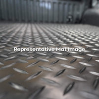 Checkerplate Rubber Ute Mat to fit Toyota Hilux Dual Cab 2015 to Current - Suits Factory GR Liner