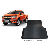 Rubber Ute Mat to fit Holden Colorado RG Dual Cab (2012 to Current) - Suits Spray On Liner Or No Liner