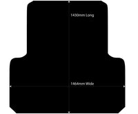 Rubber Ute Mat to fit Toyota Hilux Dual Cab (A-Deck and J-Deck) 2015 - Current - Suits Factory Plastic Tub Liner