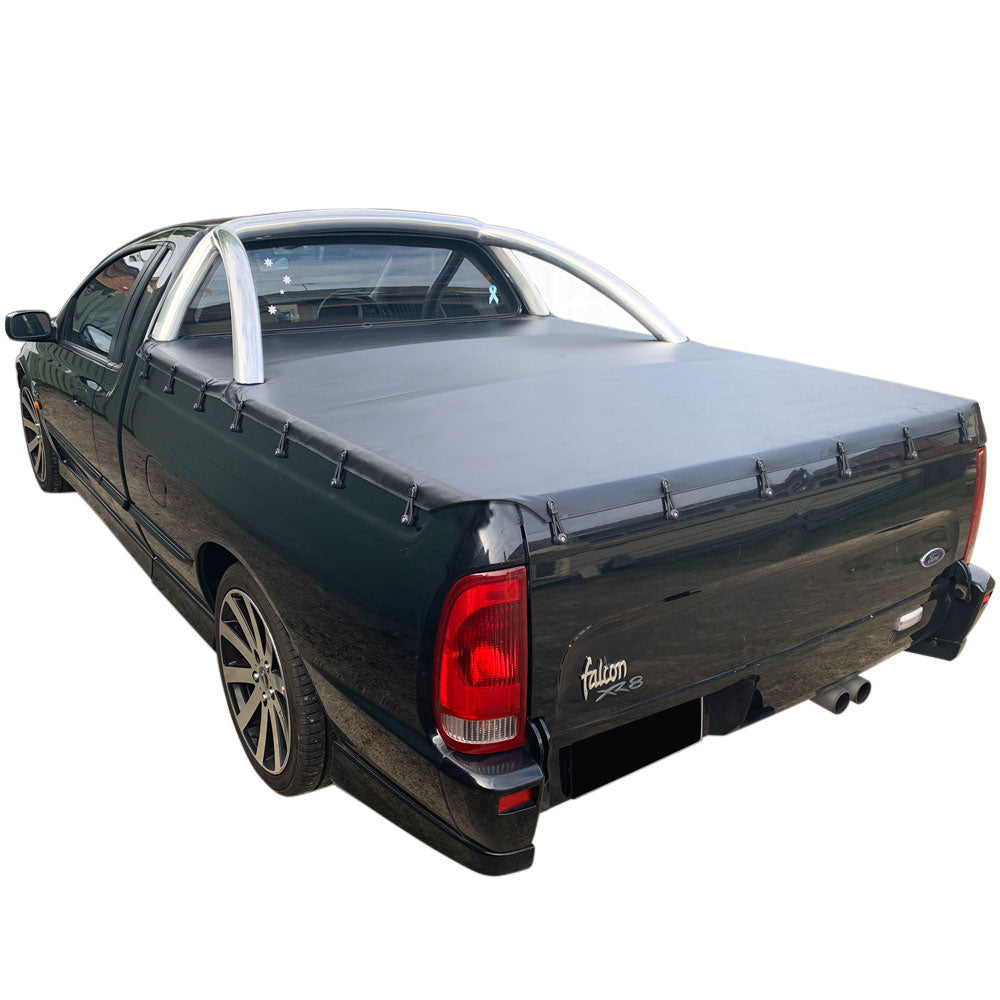 Bunji Ute Tonneau Cover to fit Ford Falcon Ute AU BA BF (1999 - 2009) - Suits Factory Standard Sports Bars