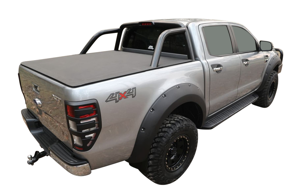 Clip On Ute Tonneau to fit Ford PX Ranger Dual Cab Nov 2011 - June 2022 - Fitted with factory Sports Bars