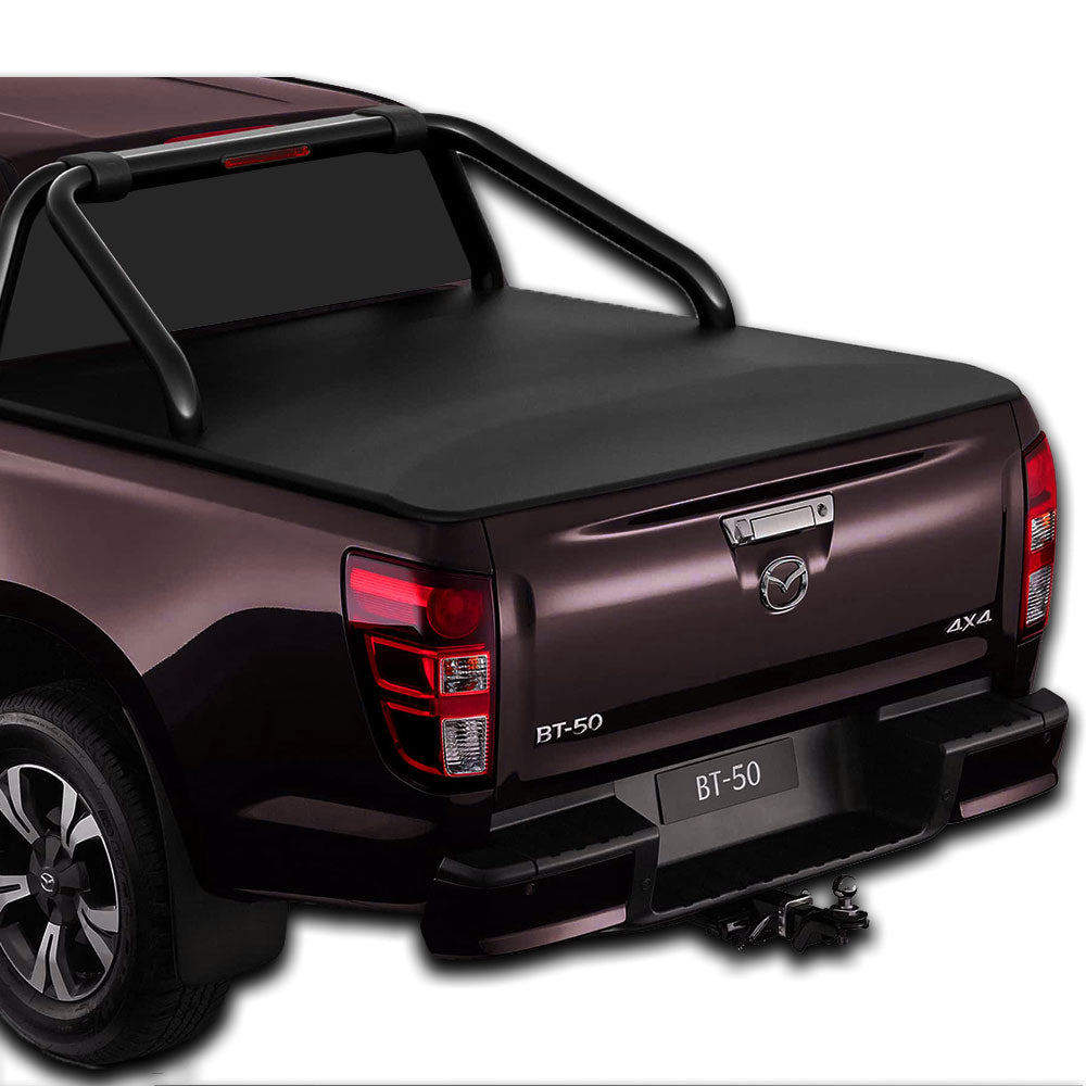 Clip On Ute Tonneau Cover to fit New Mazda BT-50 Dual Cab with Factory Sports Bars - October 2020 to Current