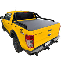 Clip On Ute Tonneau Cover to fit Ford PX Ranger Dual Cab Nov 2011 - June 2022 - Fitted with Extended Sports Bar,